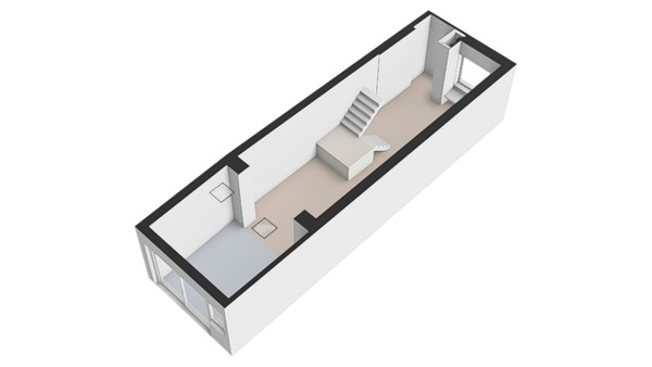Plattegrond - Geerweg 73, 2611 VR Delft - Begane grond-3D.jpg